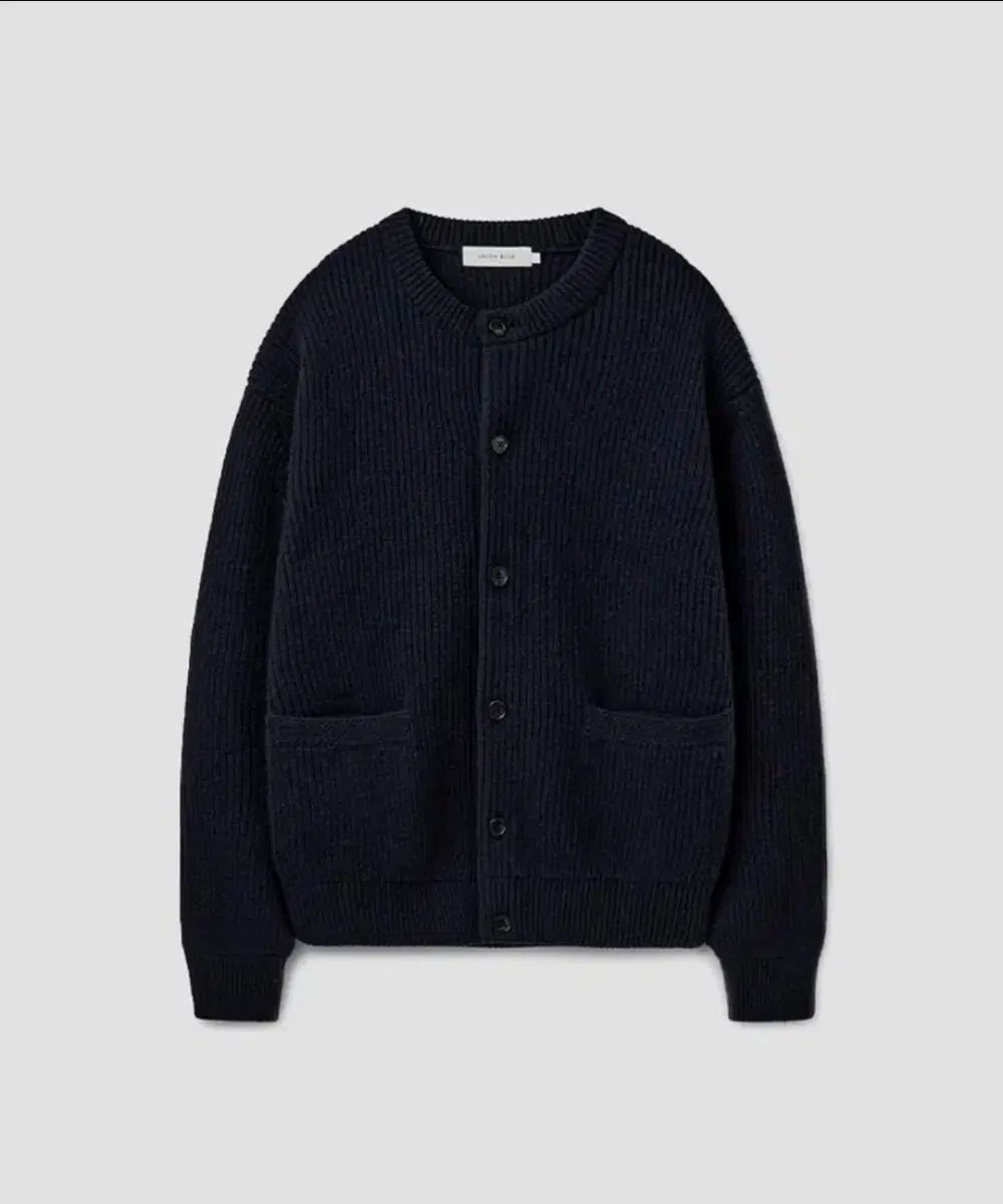 ユニオン ブルー HUNTER ヘビー ウール ラウンド カーディガン ネイビー XXL