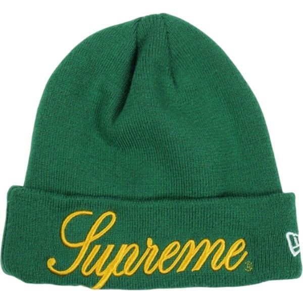 Size フリー SUPREME シュプリーム 24 AW Era Script Beanie Green ビーニー 緑 品-良い