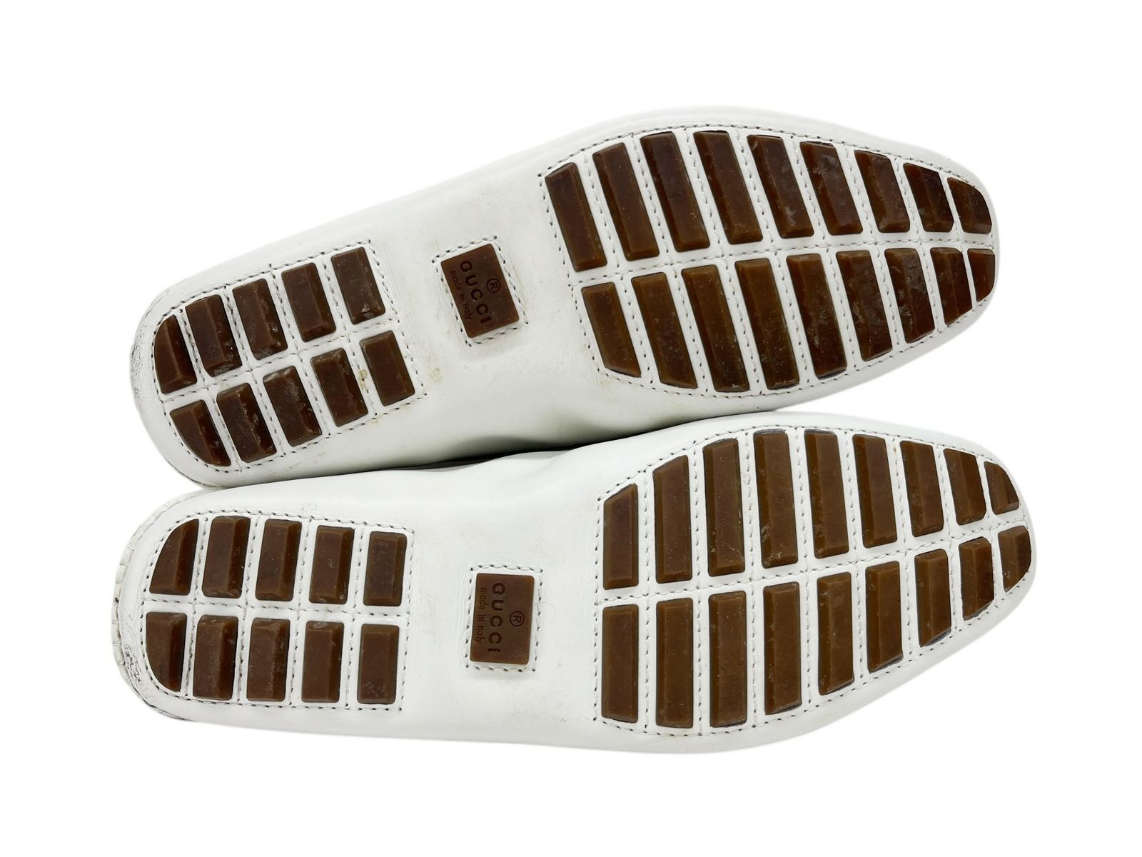 GUCCI (グッチ) GGシマ モノグラム レザー ドライビングシューズ