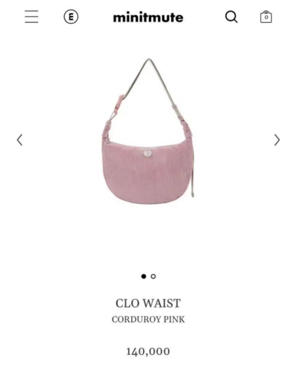MINITMUTE ピンク コーデュロイ バッグ - メルカリ