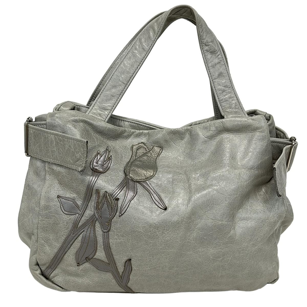 Susannah Hunter(スザンナハンター) ハンドバッグ美品 - ライトグレー