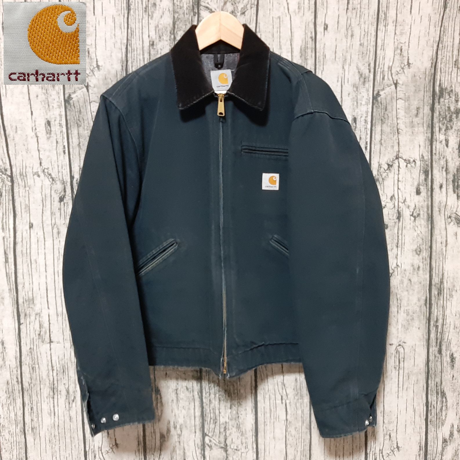 ‼️カーハート デトロイトジャケット ブラックJ01BLK size 38】USA製 Carhartt Detroit Jacket Black デトロイトジャケット