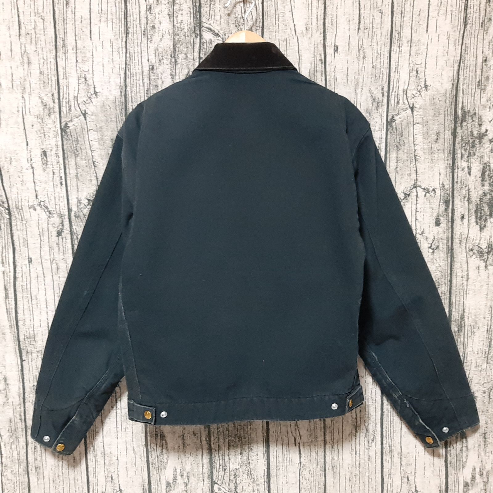 size 38】USA製 Carhartt Detroit Jacket Black デトロイトジャケット