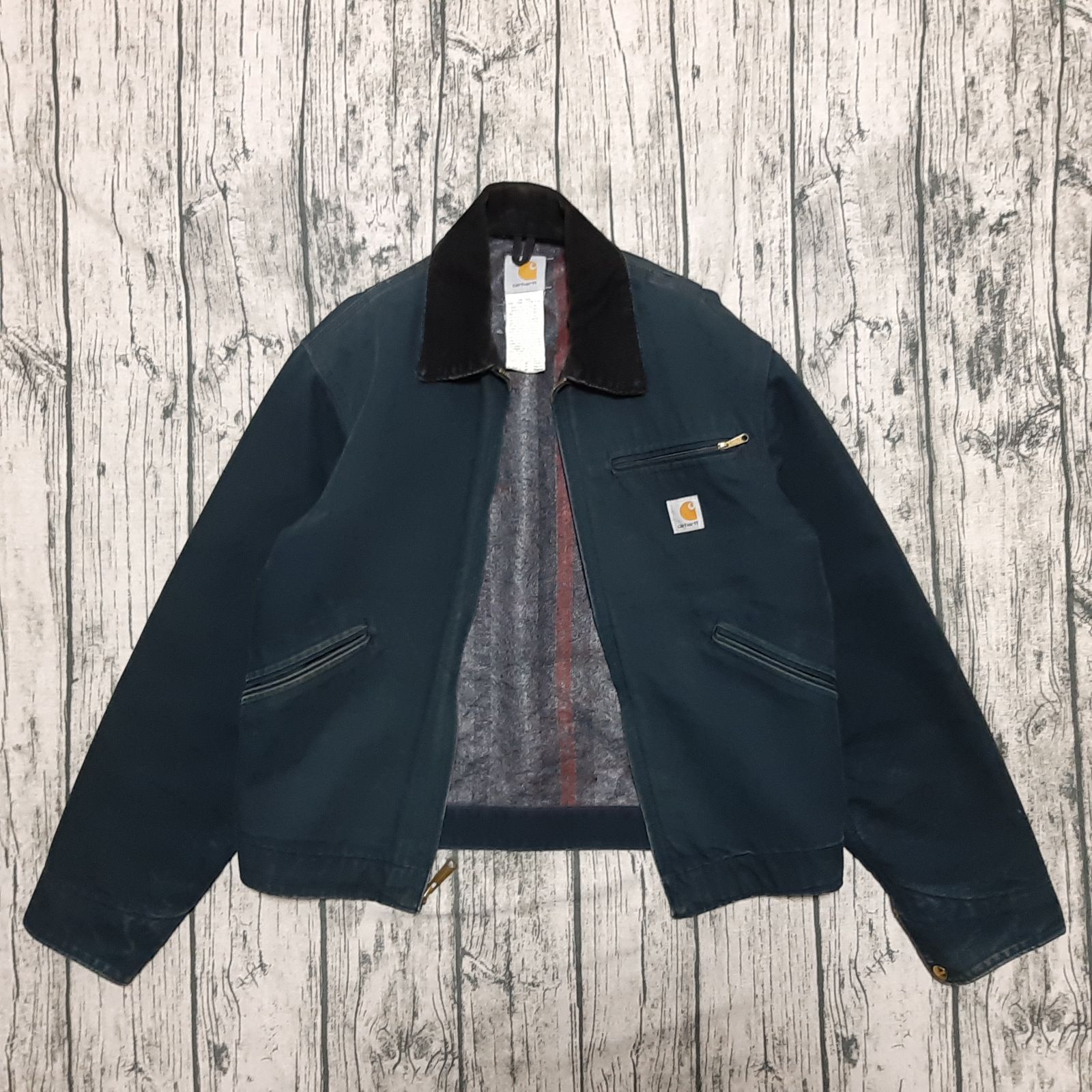 size 38】USA製 Carhartt Detroit Jacket Black デトロイトジャケット
