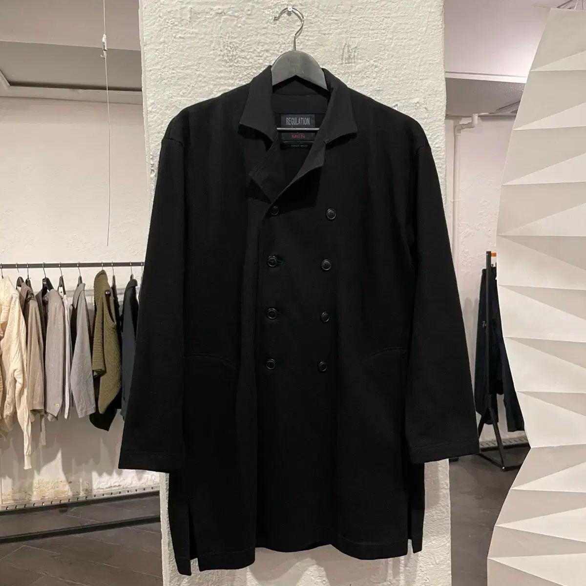 YOHJI YAMAMOTO ヨウジヤマモト プールオム ボタン デザインテープ カーディガン