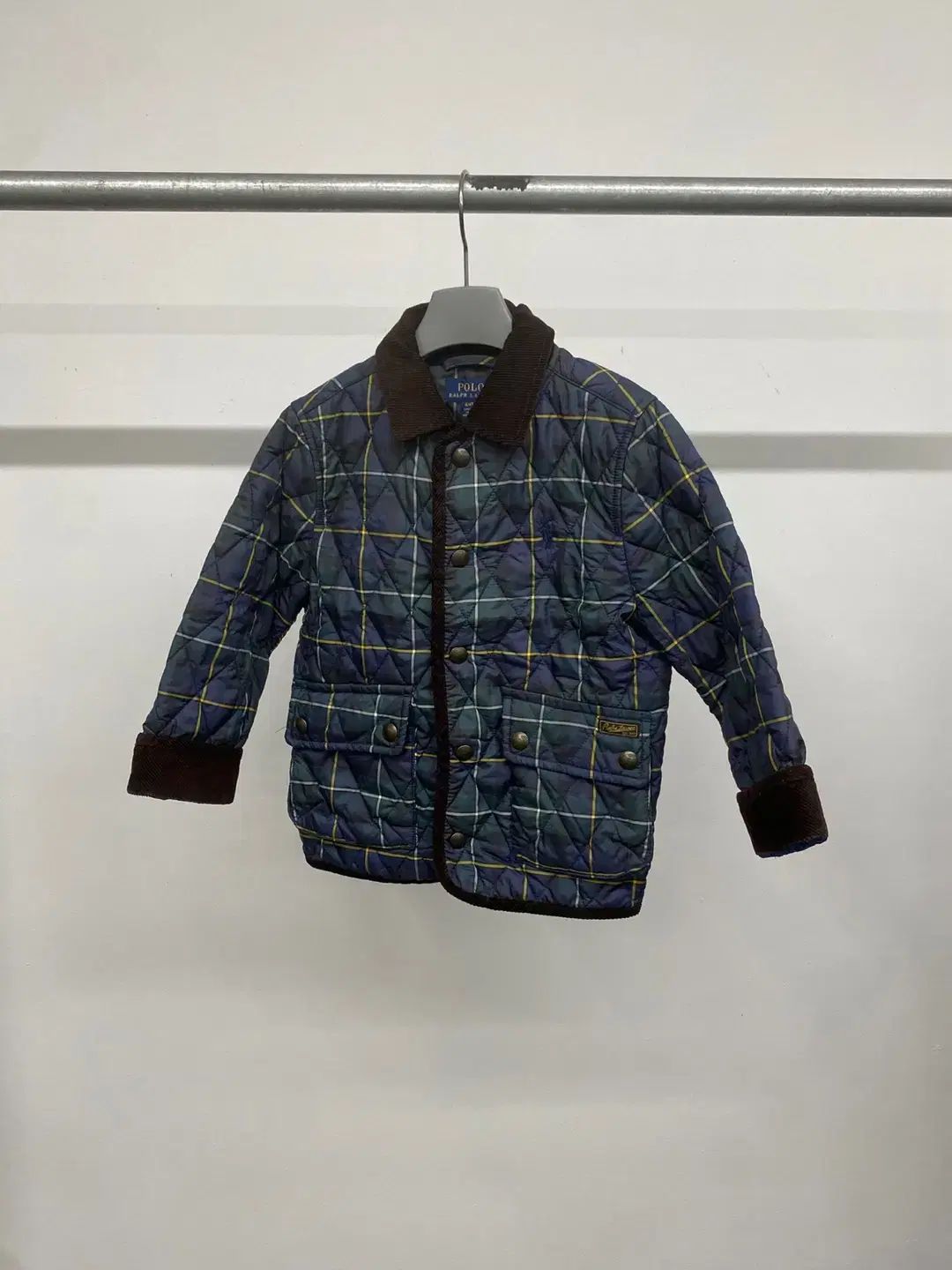  (4T) ポロラルフローレン キッズ BOYS ブラックウォッチ タータンチェック キルティング ジャケット その他