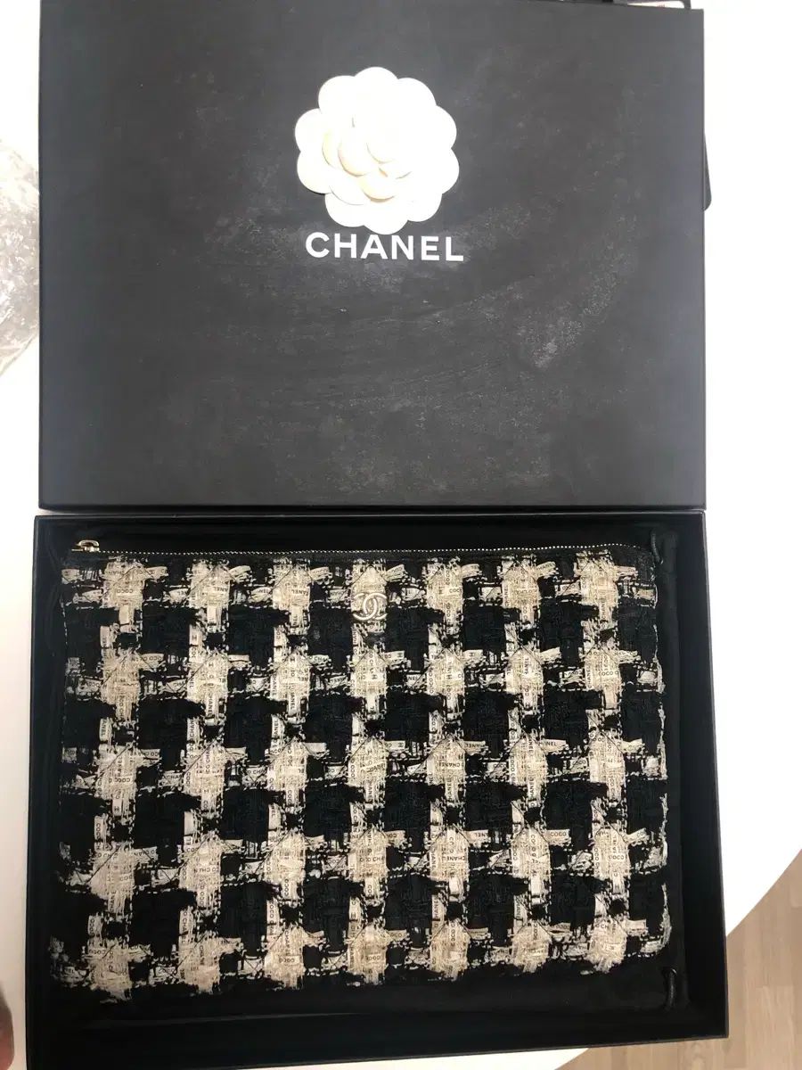 シャネル ツイード クラッチバッグ ミディアムバッグ ボックス