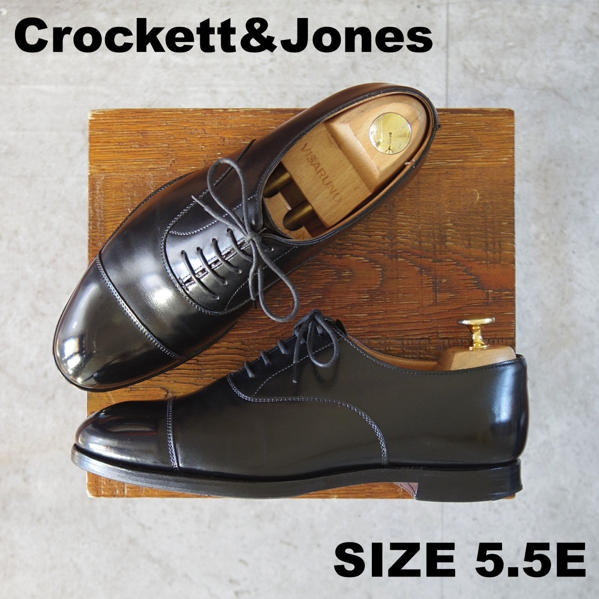 極上☆クロケット&ジョーンズ 5.5E【定価￥148,500-☆純正ツリー付