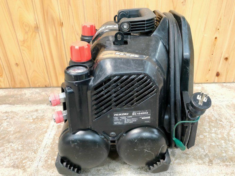 HiKOKI ハイコーキ 釘打機用エアコンプレッサ タンク容量8 L タンク内圧45気圧 高圧 低騒音 低振動化 CS 自動停止まで約3分54秒