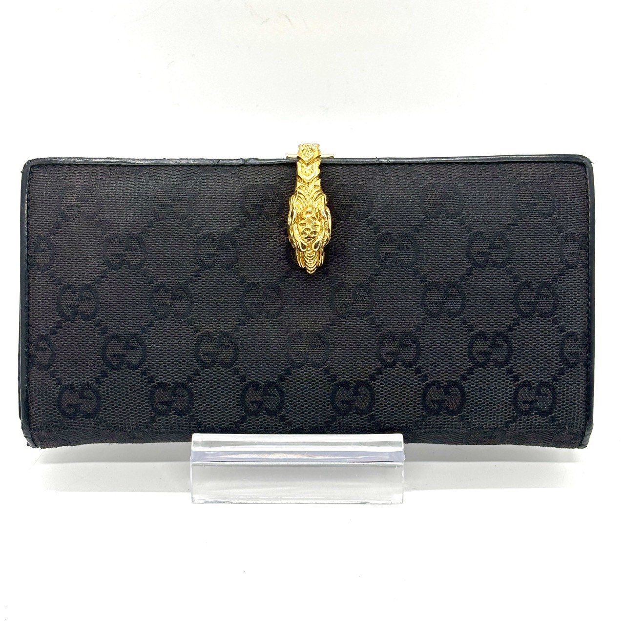 獣の気配を纏う主役感】 GUCCI グッチ 長財布 GGキャンバス タイガー