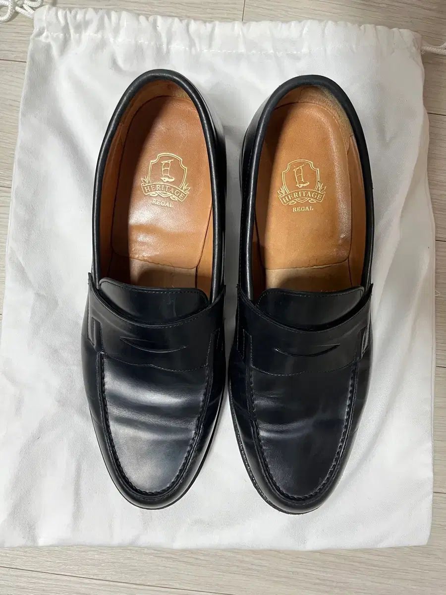 KUMKANG クムガンジェファ ヘリテイジ リーガル|ブラック ペニーローファー|270