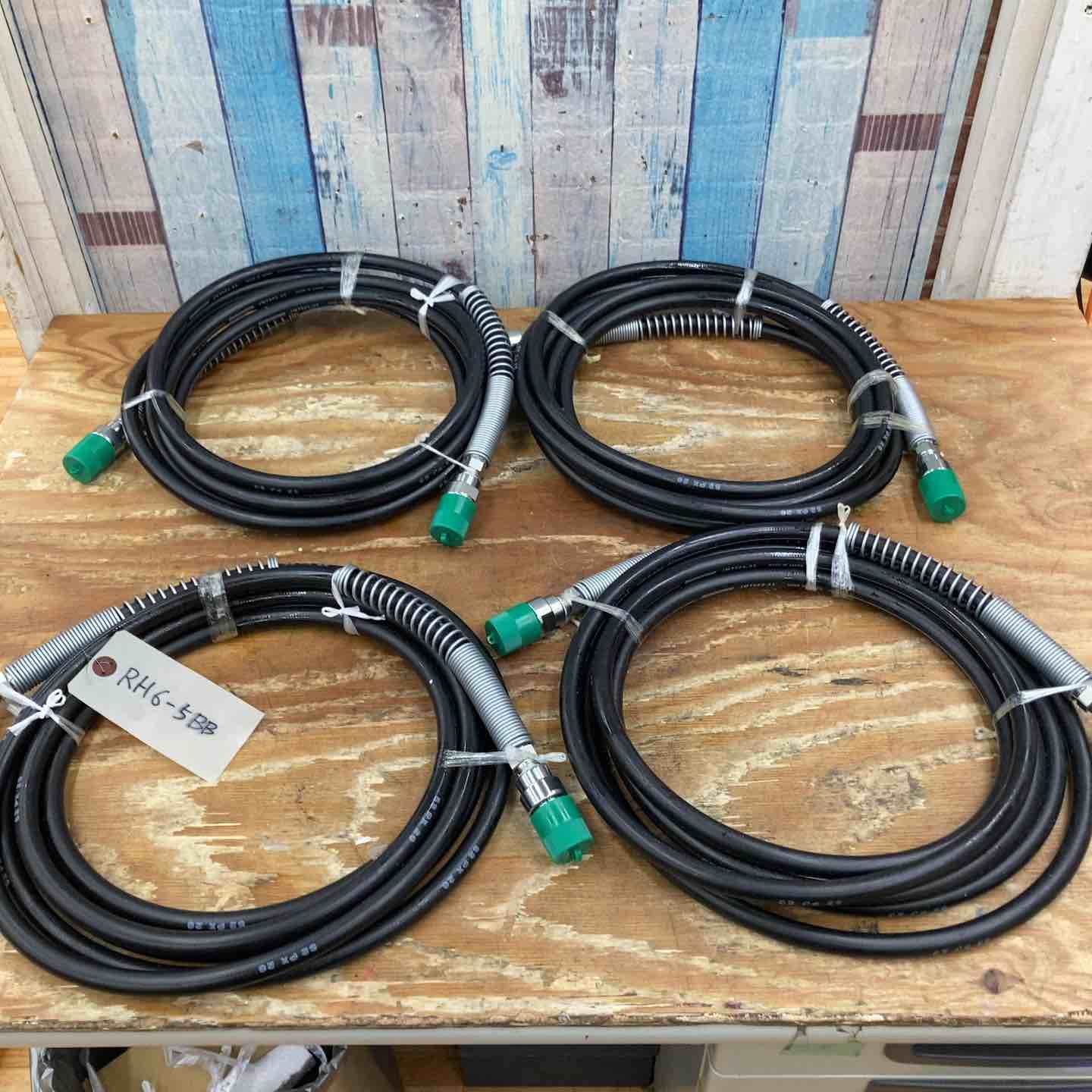 パワージャッキ用高圧ゴムホース RH 6 5 BB 両端ともオスネジ 柏店