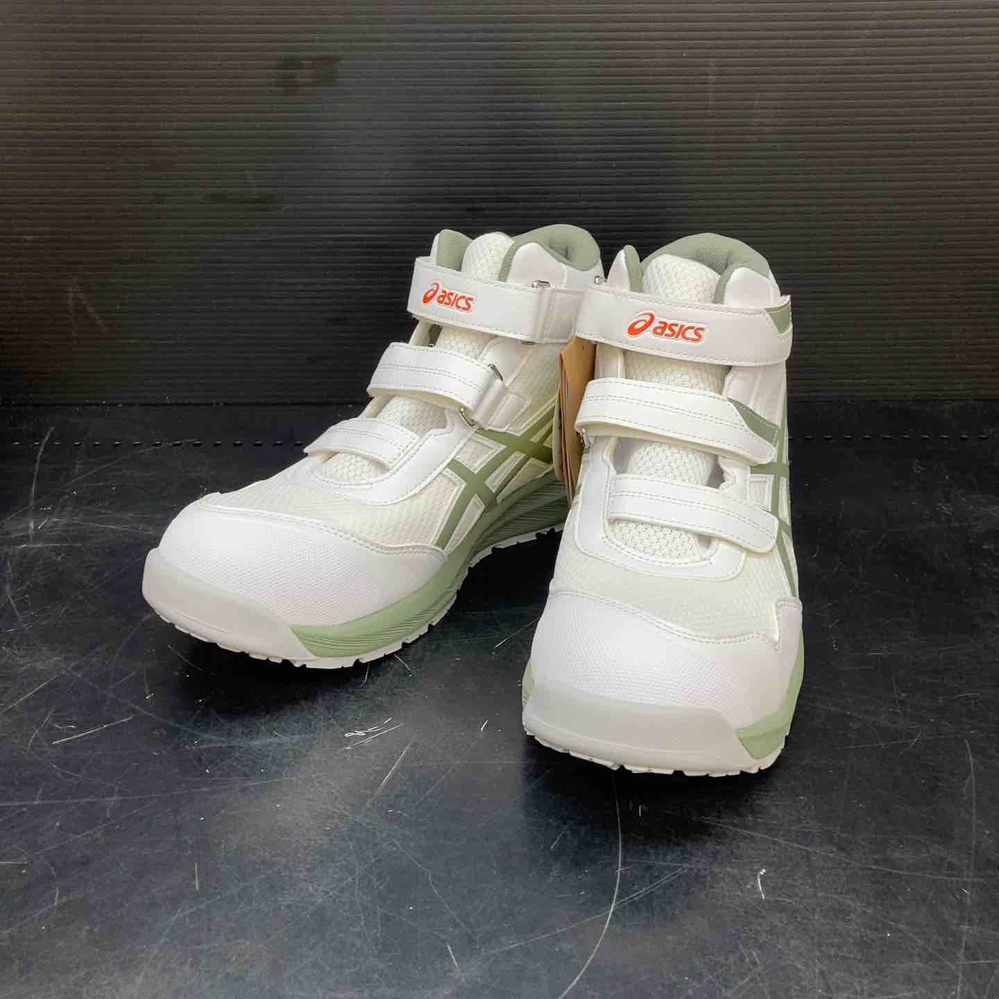 アシックス asics 安全靴 WINJOB CP 216 サイズ27 0 100 ホワイト ライケングリーン