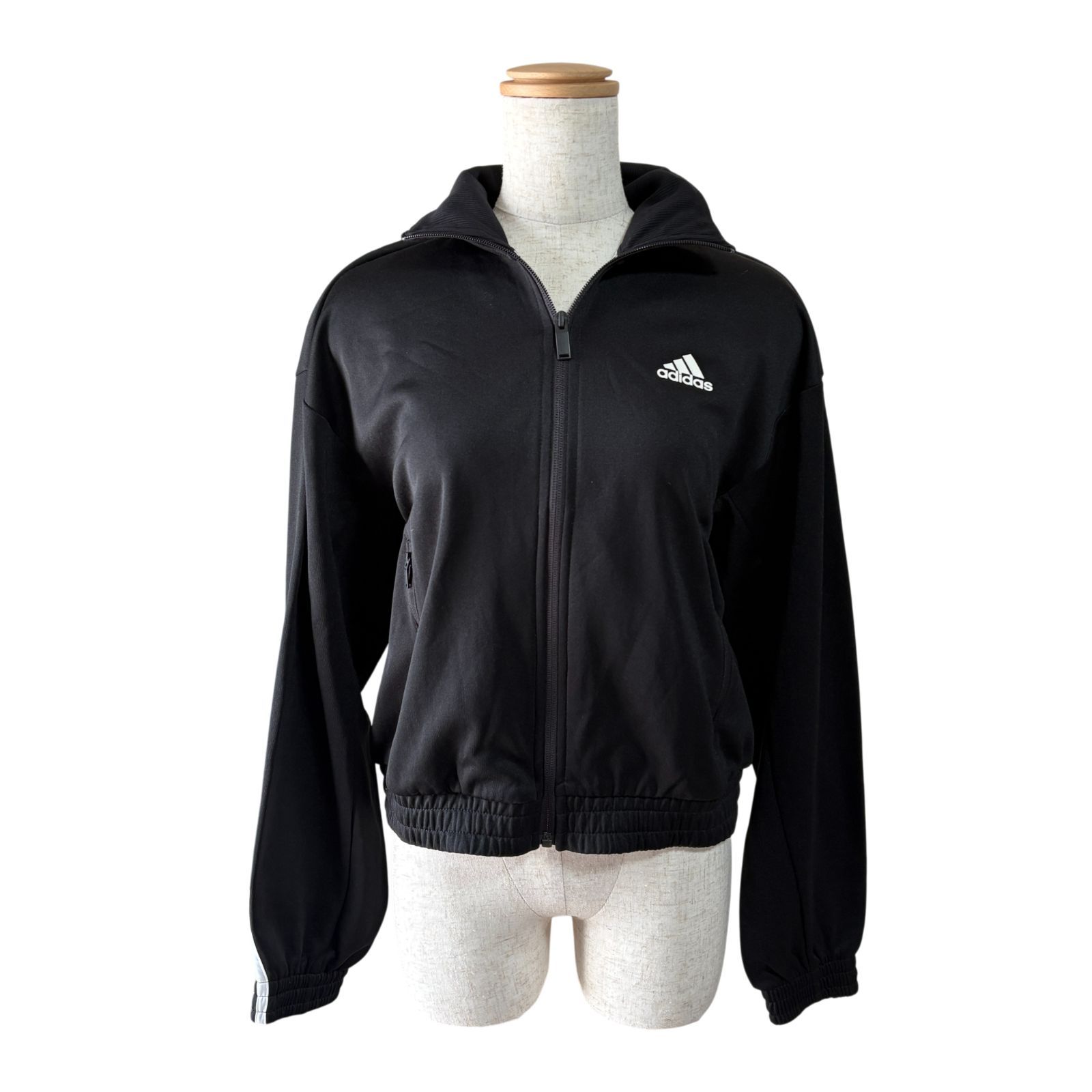 未使用タグ付き】adidas アディダス ジャージ 黒/ブラック Mサイズ
