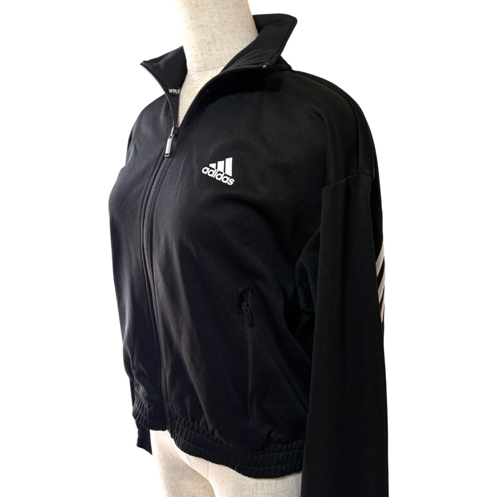 未使用タグ付き】adidas アディダス ジャージ 黒/ブラック Mサイズ