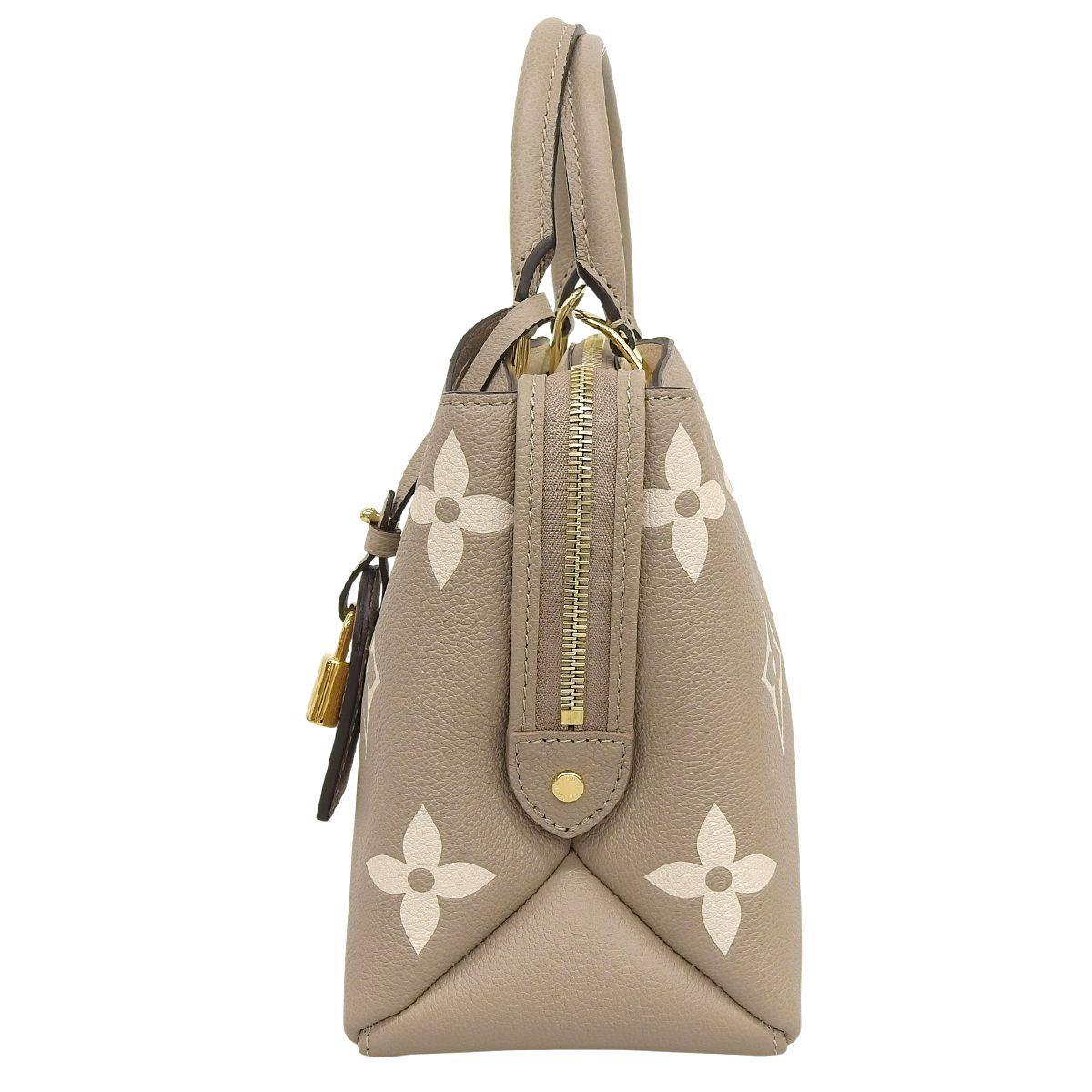 LOUIS VUITTON(ルイ・ヴィトン) モノグラム・アンプラント プティ・パレPM ハンドバッグ 2WAY ショルダー 肩掛け 斜め掛け モノグラムアンプラント トゥルトレール クレーム ベージュ グレージュ ゴールド金具 M58914 レディース 40802169436【中古】【アラモード】 LOUIS VUITTON(ルイ・ヴィトン) モノグラム・アンプラント プティ