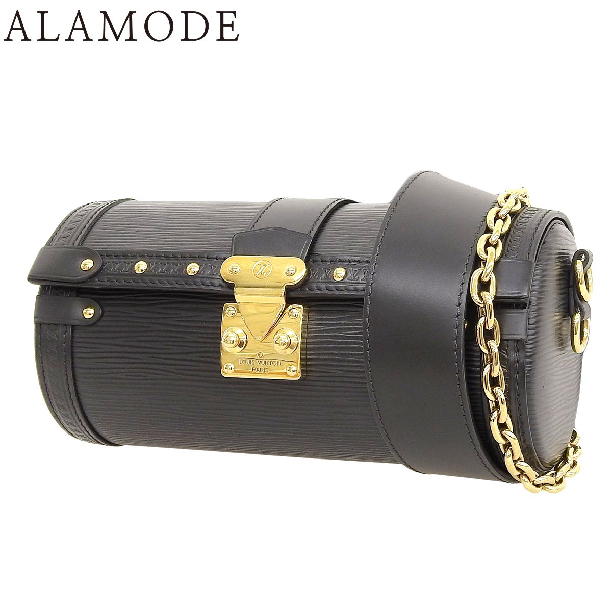 LOUIS VUITTON(ルイ・ヴィトン) エピ パピヨントランク ショルダーバッグ 2WAY チェーンショルダー エピレザー ノワール ブラック黒 ゴールド金具 M58655 レディース 40802167203【中古】【アラモード】 LOUIS VUITTON(ルイ・ヴィトン) エピ パピヨントランク ショルダー