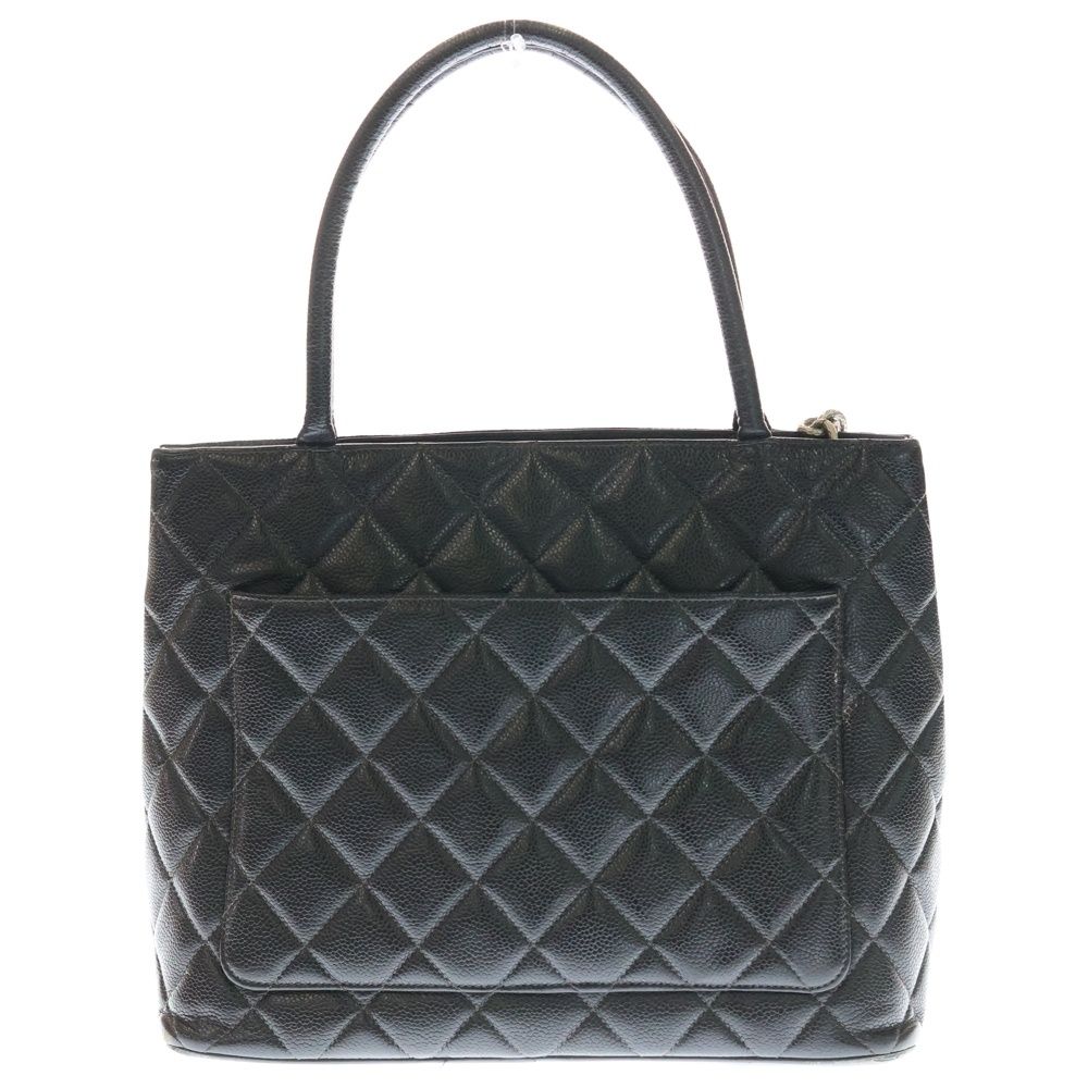 CHANEL (シャネル) ココマーク キャビアスキン 復刻トート レザー