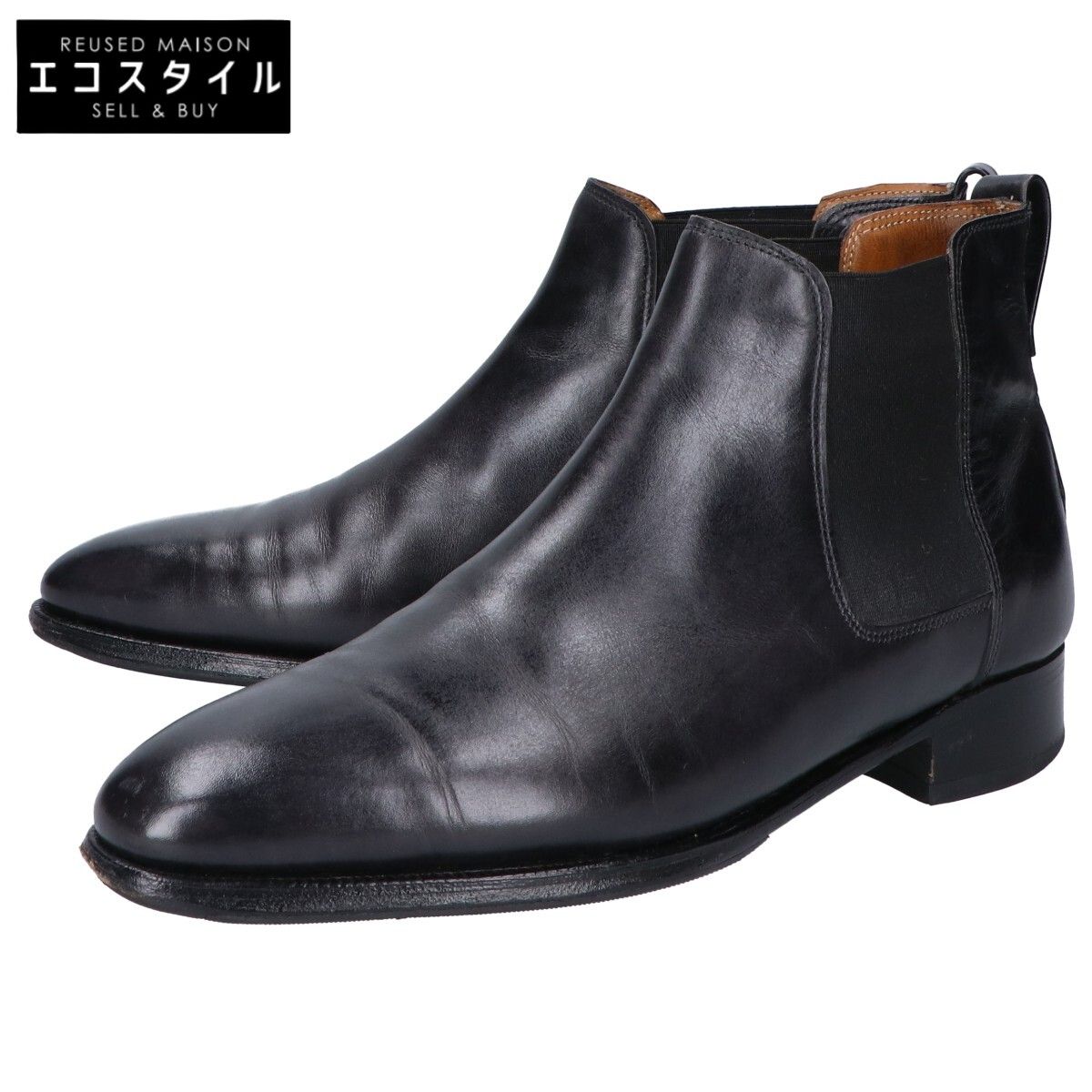 JOHN LOBB ジョンロブ TUDOR チューダー 7000 Bラスト レザー サイドゴアブーツ 6 E