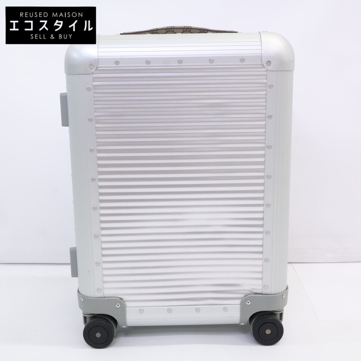 GUCCI グッチ PORTER FPM 743718 アルミニウム|GGスプリームキャンバス キャビン トロリーバッグ