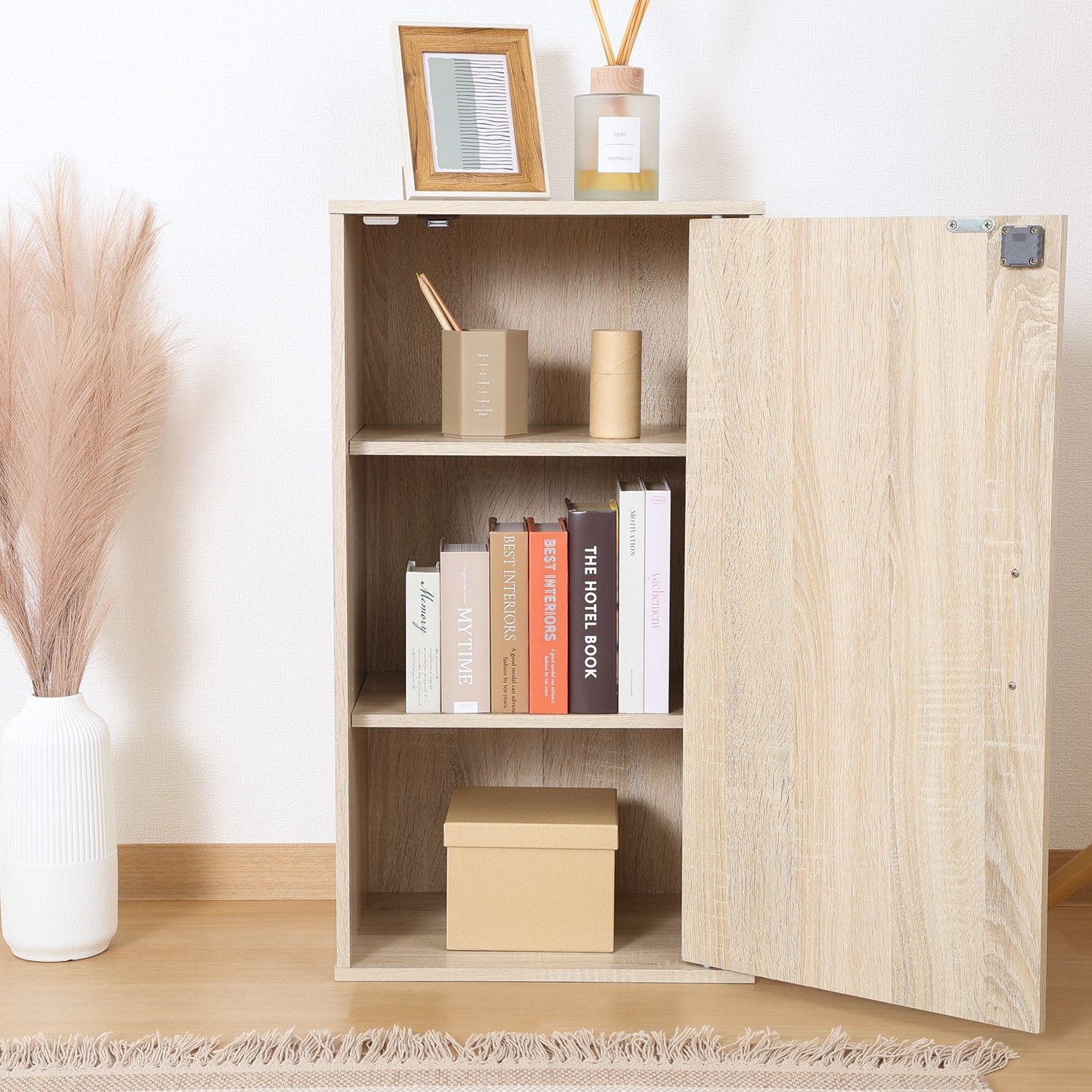 鍵付き収納ボックス 木目調 ロッカー 貴重品ボックス 4003 - メルカリ