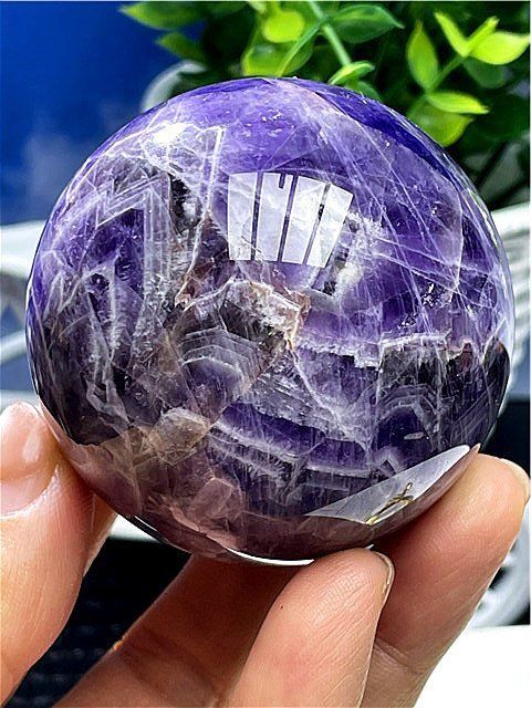 天然～愛の守護石～夢幻紫水晶アメジスト丸玉B88G1/77G11B - メルカリ