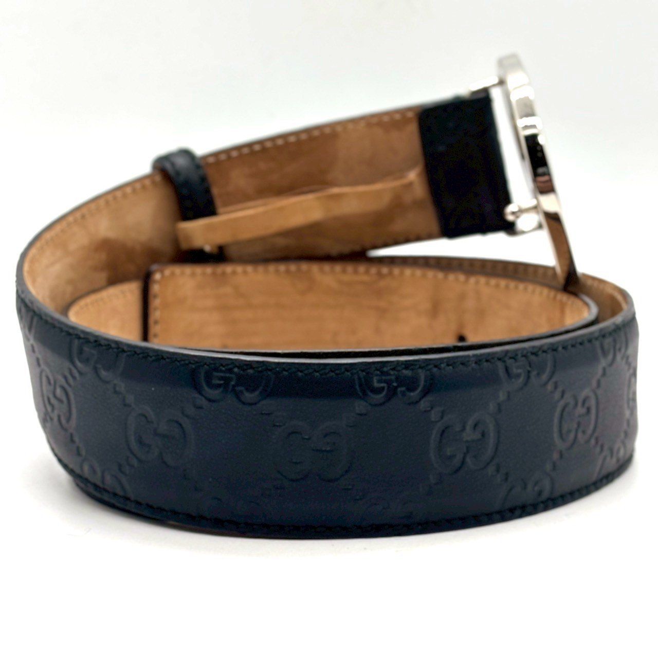 腰元で品格を語る一本】 GUCCI グッチ ベルト グッチシマ インター