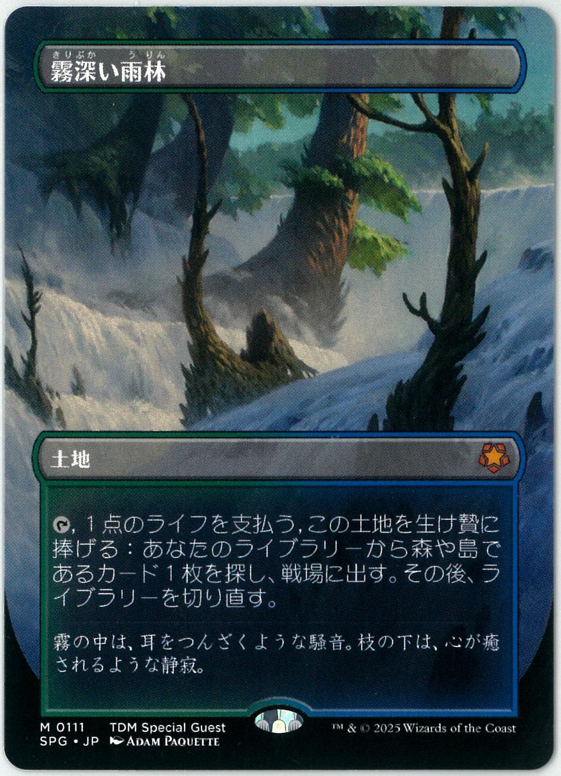 MTG/日本語版/霧深い雨林/Misty Rainforest/スペシャルゲスト/SPG0111