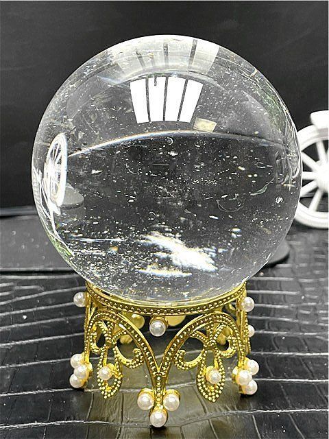 水晶　丸玉　58.7㎜ 超綺麗☆水晶丸玉B88B1/43B23B - メルカリ