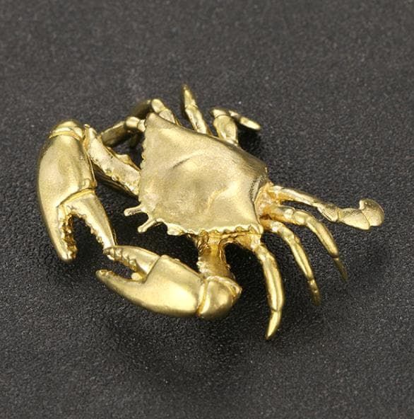 カニ　置物　アメリカ　ビンテージ カニ 蟹 真鍮 置物 アンティーク ヴィンテージ ハンドメイド 動物 海