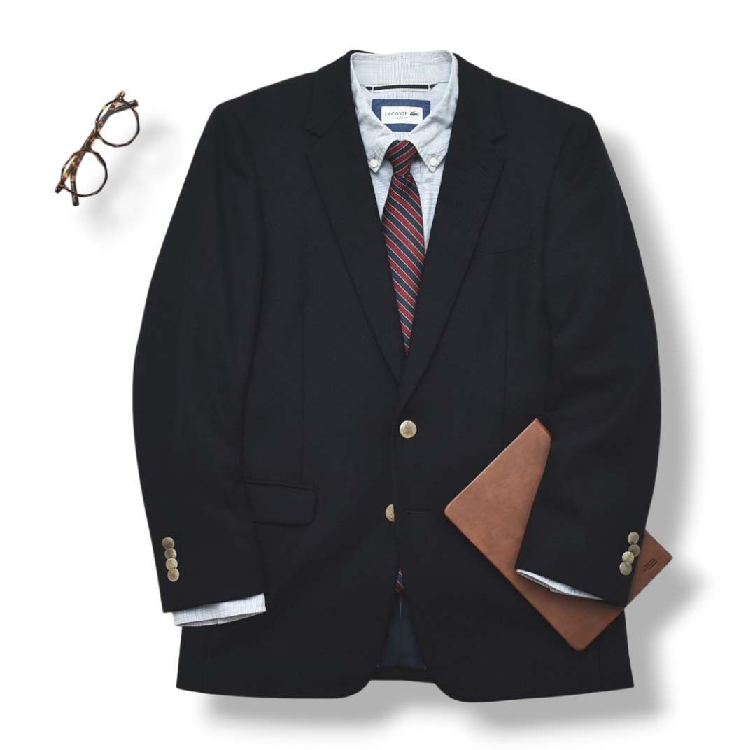 紺ブレ】 トゥモローランド TOMORROWLAND シングル 1B 金ボタン