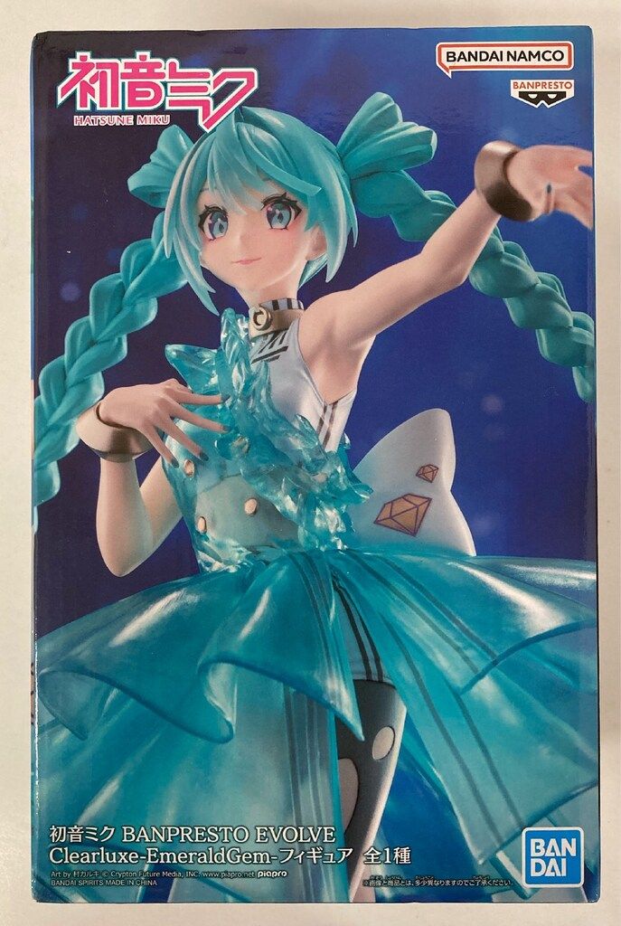 初音ミク ClearLuxe-EmeraldGem フィギュア 9個 まとめ売り BANDAI SPIRITS フィギュア VOCALOID 初音ミク BANPRESTO EVOLVE