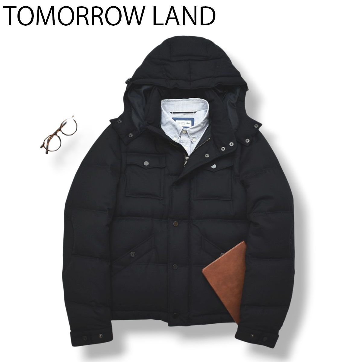 美品】 トゥモローランド TOMORROWLAND フーディー ダウン ジャケット 