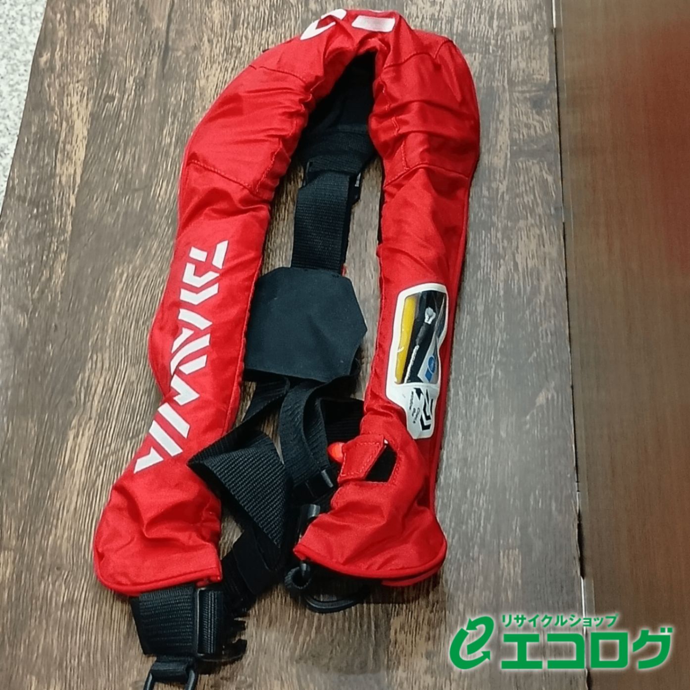 ダイワ Daiwa ウォッシャブル 肩掛けタイプ手動 自動膨脹式 レッド DF-2007 フリーサイズ ライフジャケット