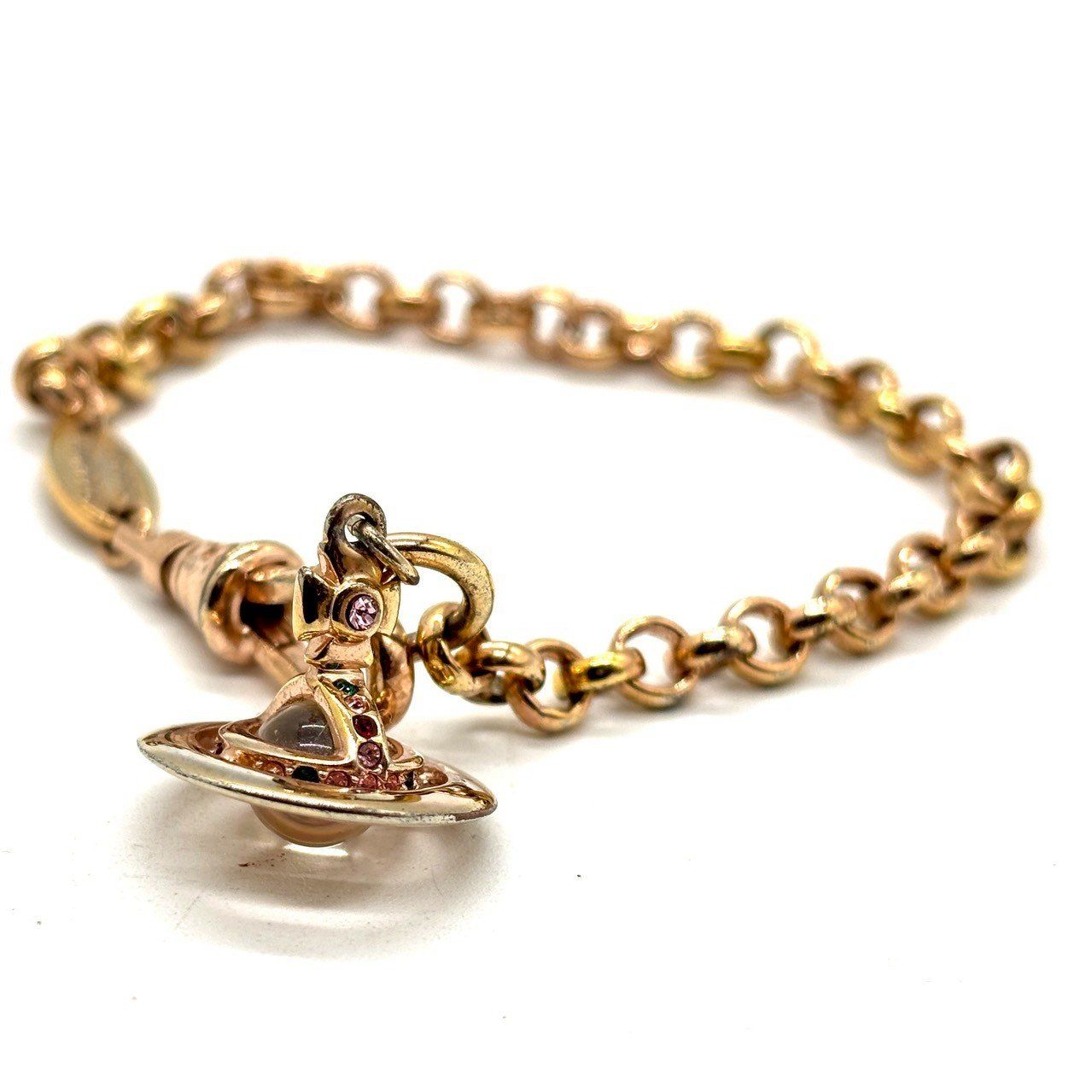 反骨を甘く纏う手元】 Vivienne Westwood チェーンブレスレット オーブ 反骨を甘く纏う手元】 Vivienne Westwood チェーンブレスレット オーブ