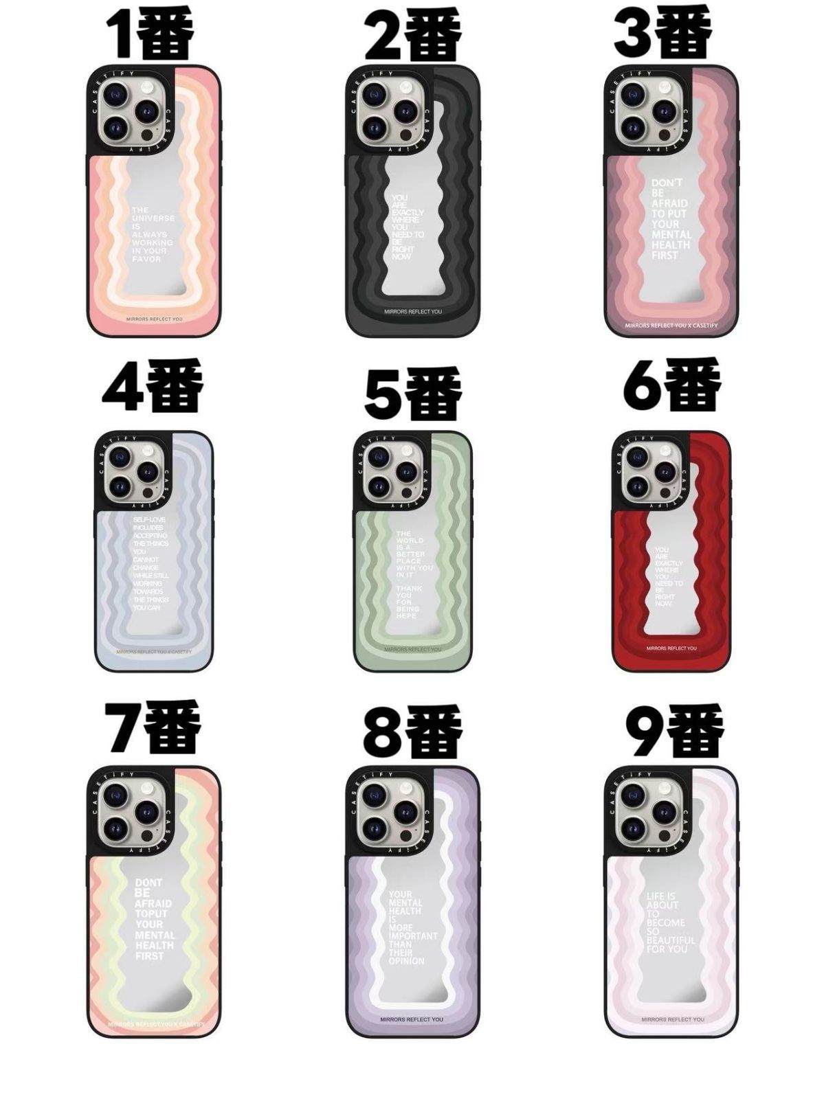 Metallic ribbon Casetify ミラーケース casetify ケース CASETiFY