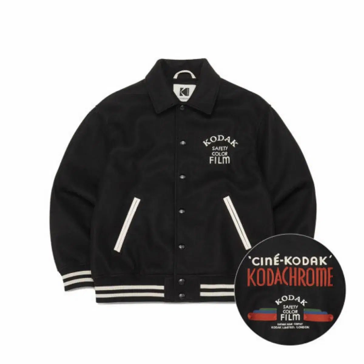 KODAK CODACOLOR スタジャン 黒 M