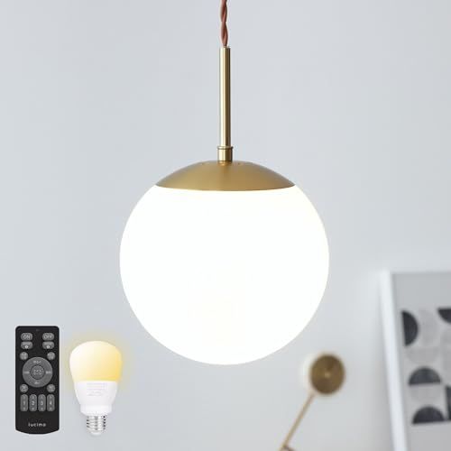 VENTOTA ペンダントライト おしゃれ 天井照明 吊り下げライト ダイニング 1灯 インテリア照明 北欧 LED照明器具 高さ調節 調光調色 丸形 リビング Modico-P 1 ゴールド｜リモコン付調光調色60 w相当LED電 5 b 20 c e 8