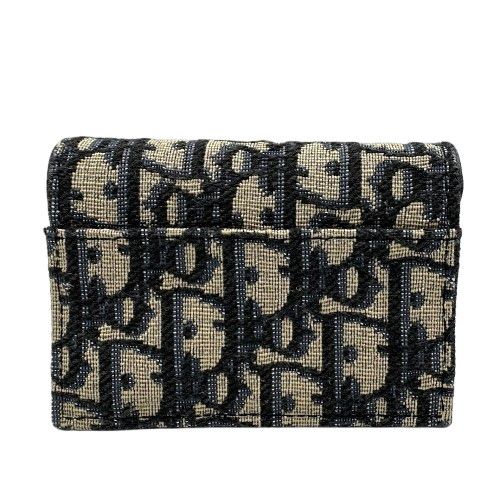 CHRISTIAN DIOR ディオール カードケース トロッター ネイビー - メルカリ