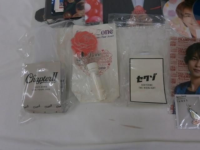 中古品 Sexy Zone timelesz 佐藤勝利 ツアーグッズ 他 トートバッグ