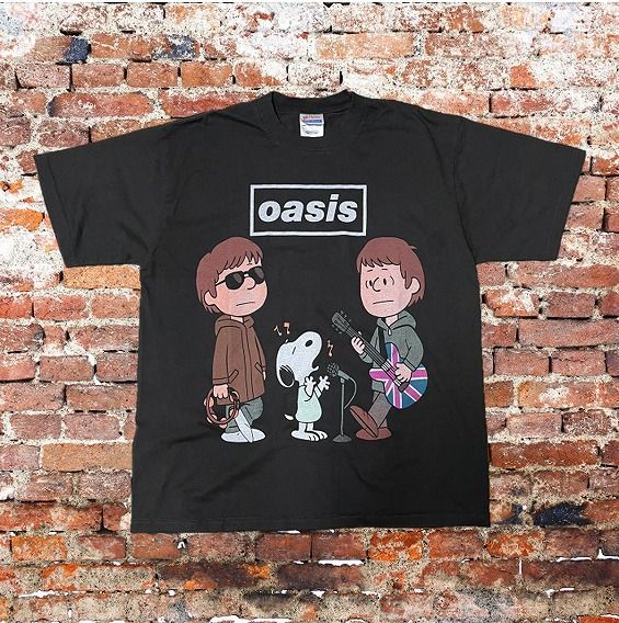oasis snoopy / オアシス スヌーピー コラボ Tシャツ Biblical XL 黒