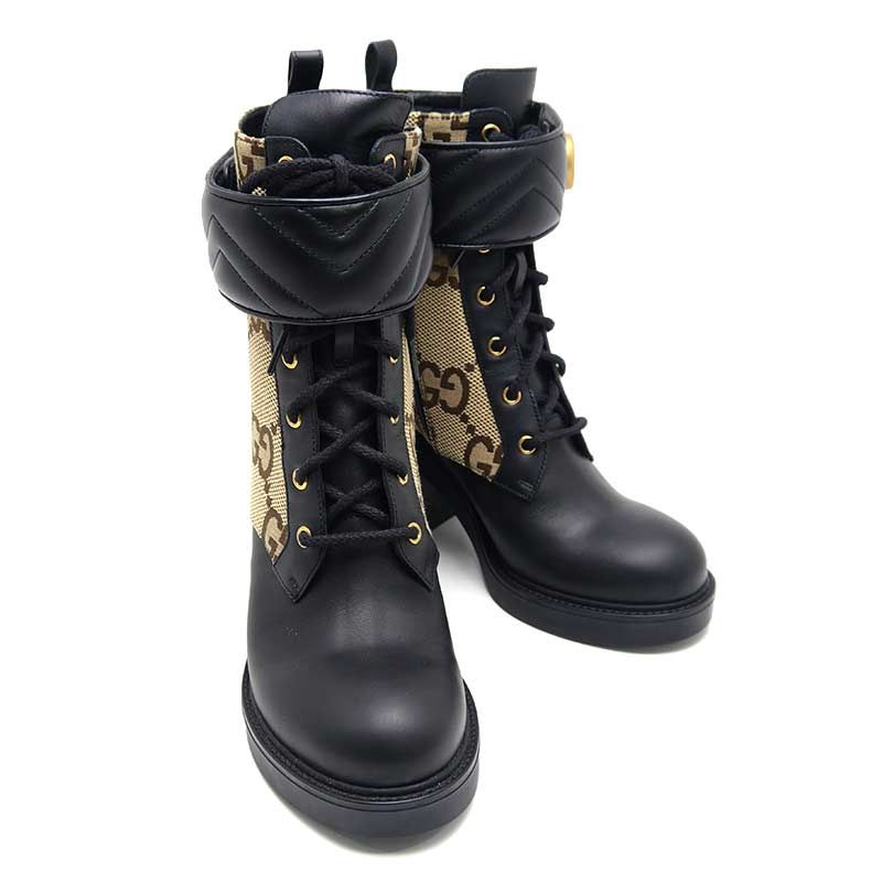GUCCIダブルG付き ウィメンズ アンクルブーツ org.jpg