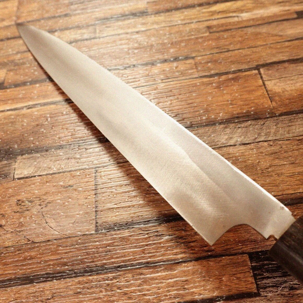 菊一文字 柳刃包丁 研ぎ済 水牛柄 刺身包丁 菊一文字別作 使用感極小