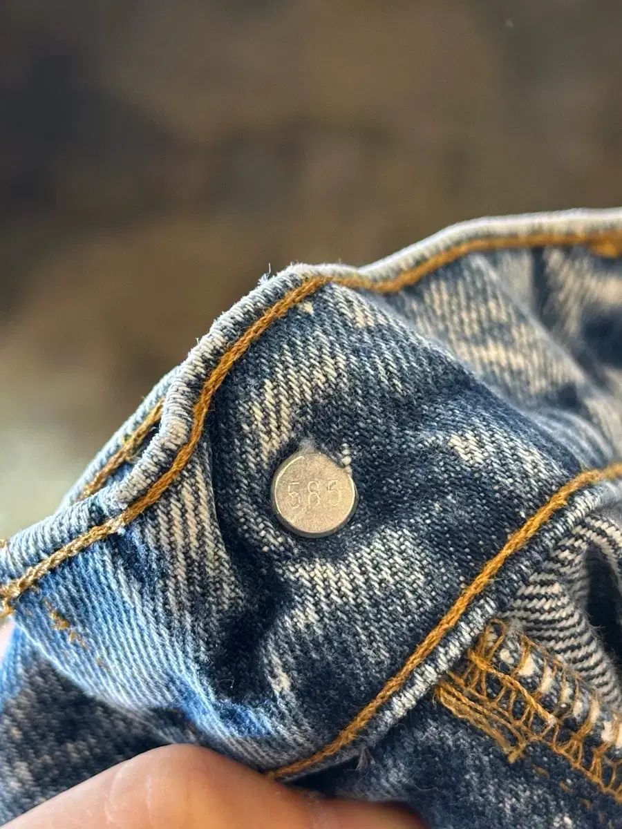 80s Levis リーバイス 550 USA製 ケミカル オレンジタブ神サイズ 80年代 Levi's リーバイス 550 デニムパンツ オレンジタブ 42TALON