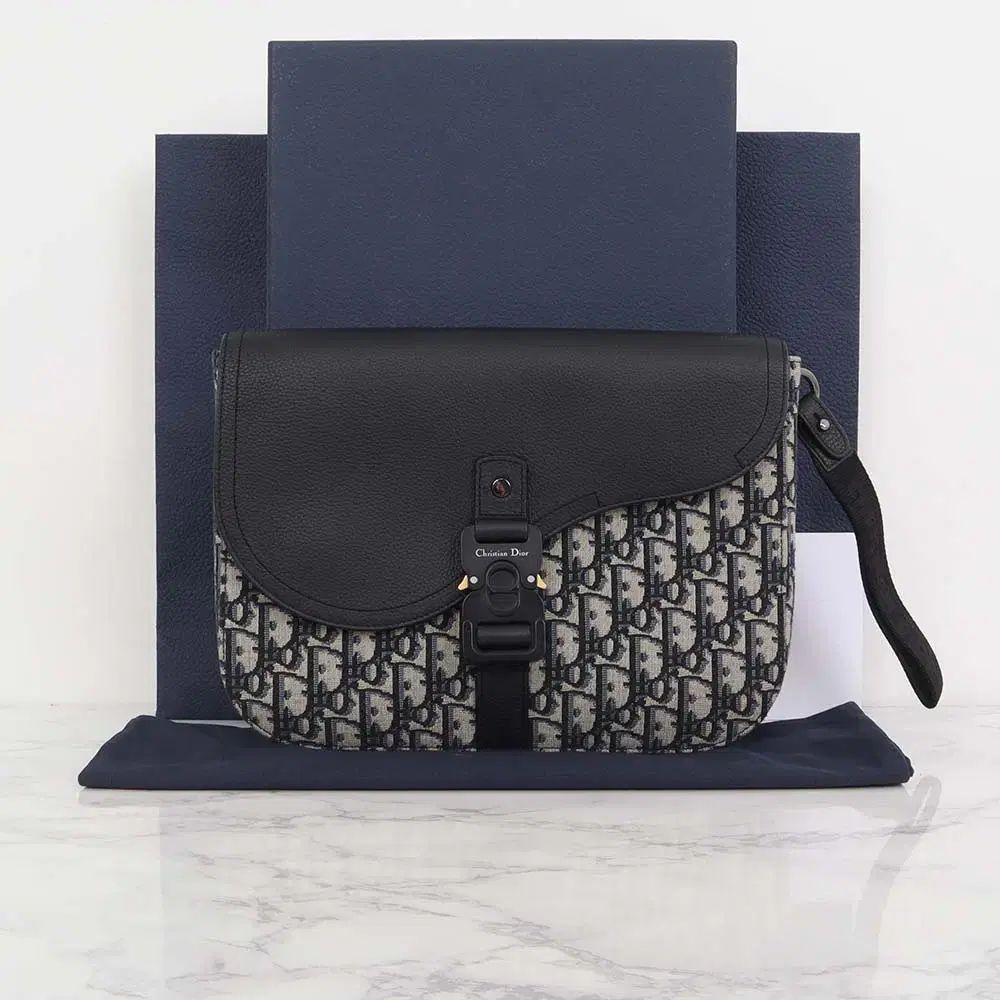 ディオール オブリーク サドル A 5 ポーチ クラッチバッグ H 27 E