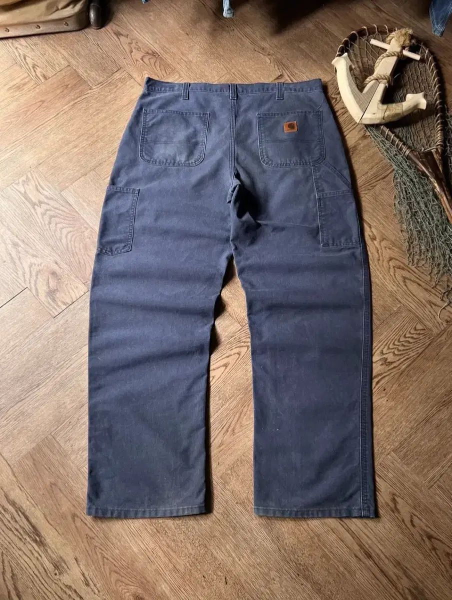 36 カーハート USA パトロール ブルー シングルニー カーペンター ワークパンツ