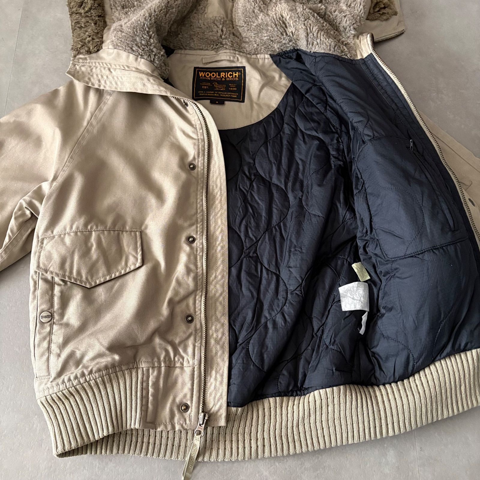 Wool rich ウールリッチ N-2B フライトジャケット 短丈 ミリタリー 