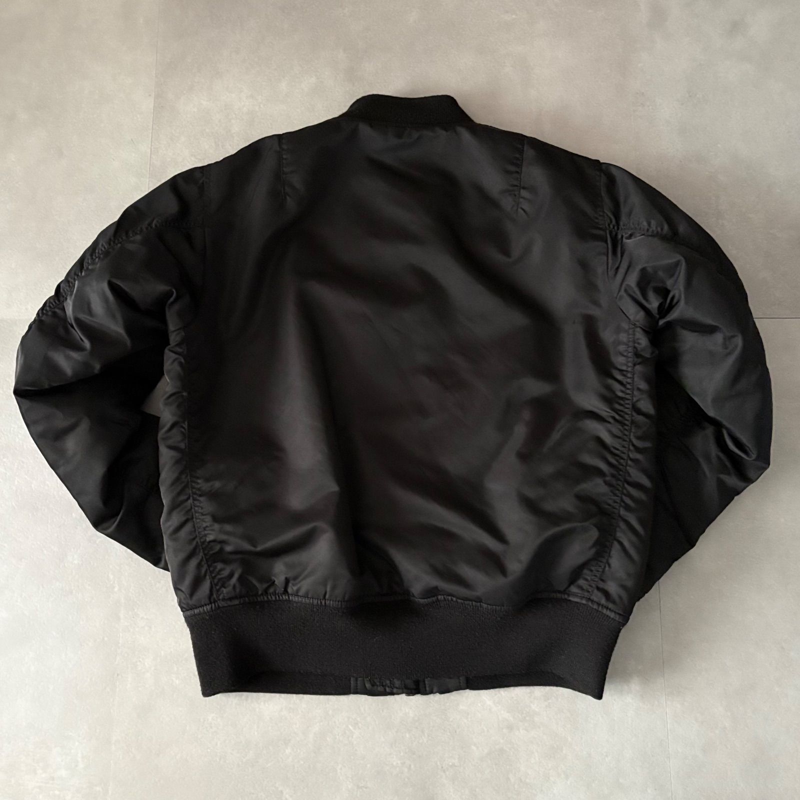 AVIREX MA-1 6132077 フライトジャケット ナイロン ブラック 黒 XL