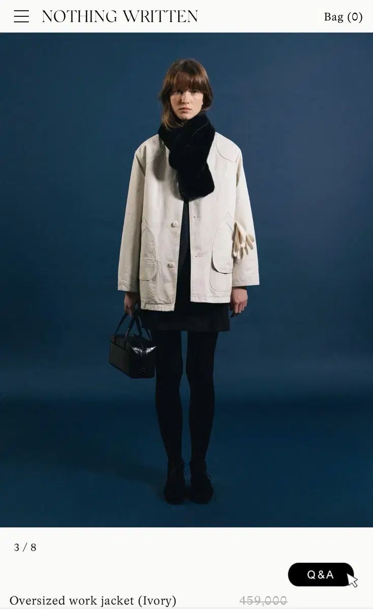 ナッシングリトゥン ワークジャケット Oversized work jacket