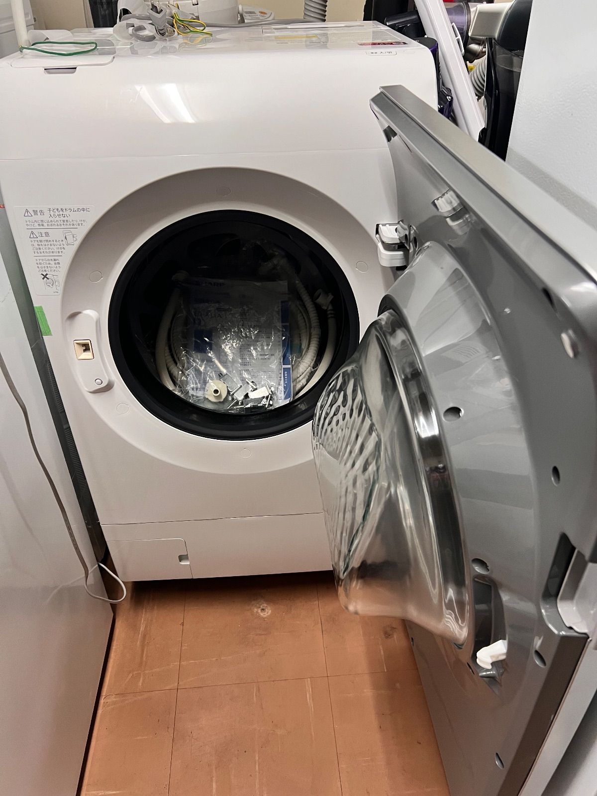 美品】SHARP シャープ ドラム式洗濯機 ES-X11A-SR 右開き 2023年製